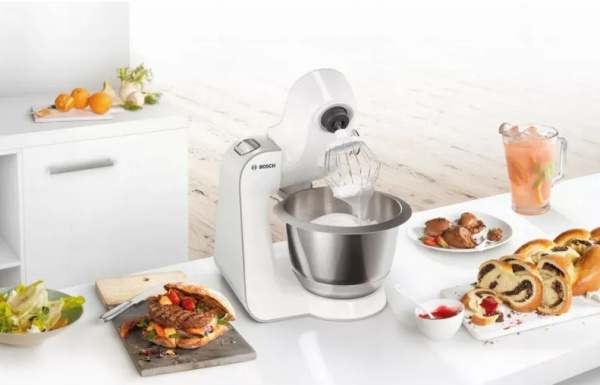 Кухонный комбайн Bosch MUM58258 (1000Вт, цитрус-пресс, блендр, тестомес 3,9л. чаша, терка) купить по самой низкой цене