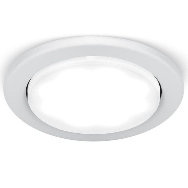 Светильник встраеваемый светодиодный GAUSS TABLET (GX004) GX53, max 25W, круг, белый, металл купить по самой низкой цене