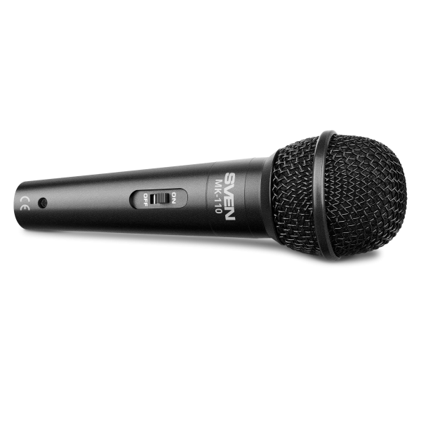 Микрофон SVEN MK-110 (4м., черн.,6.3мм /  3.5 мм мини-джек) купить по самой низкой цене