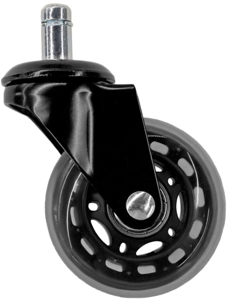 Колесная опора полиуретановая D=7,5 mm, Black, для кресла офисного PU c02503 купить по самой низкой цене