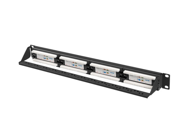 Patch Panel 19', 1U, 24port, CAT.6A, UTP, LANBERG (PPUA-1024-B) black купить по самой низкой цене