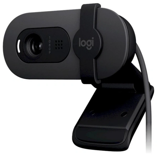 WEB-камера Logitech BRIO 105 GRAPHITE (960-001592) 2Mp, 1080p/30fps (1920x1080pix) USB,  fixed focus, микрофон купить по самой низкой цене
