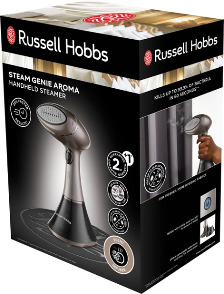 Отпариватель ручной Russell Hobbs 28040-56 Aroma silver, 1800Вт., 0,2л.) серый купить по самой низкой цене