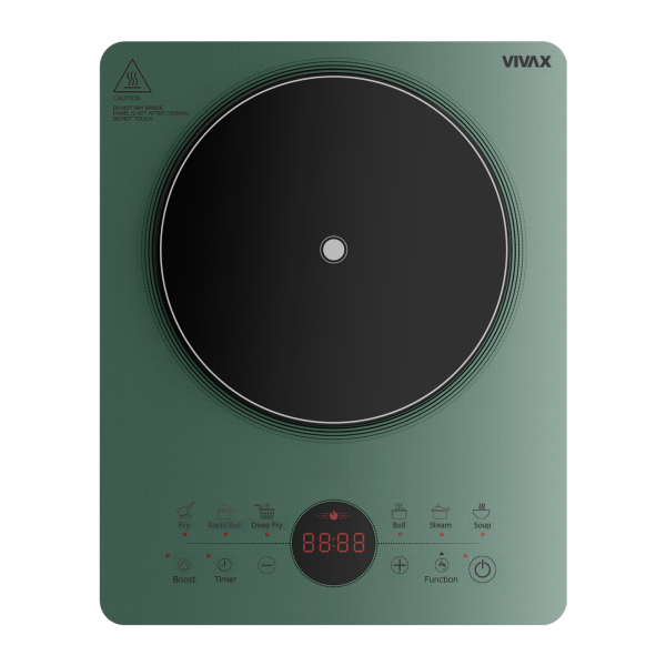 Панель варочная электрич. индукционная VIVAX HPI-2200TPG (1 конф, стеклокерамика, сенсорная) GREEN 0001388685 купить по самой низкой цене