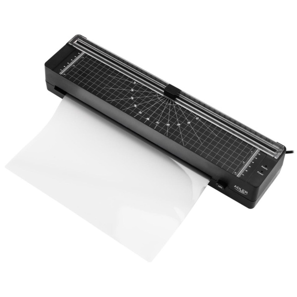 Ламинатор Adler (AD 1042b) Black, A3, толщ. пакета 80-125мм, скорость 300мм/мин, для горячего лам-ия, 2 ролика купить по самой низкой цене