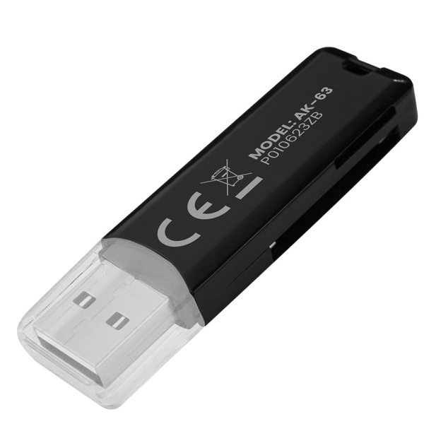 Картридер Savio (AK-63) внешн. USB 2.0 <->  SD, SDHC, SDXC, microSD, microSDHC, microSDXC купить по самой низкой цене