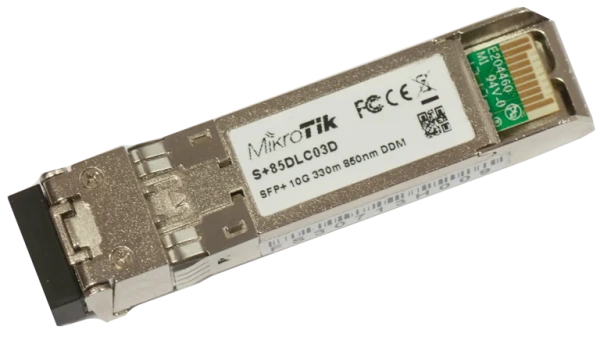 Модуль оптический SFP+ MikroTik (S+85DLC03D) 10G Multi Mode 300m 850nm купить по самой низкой цене