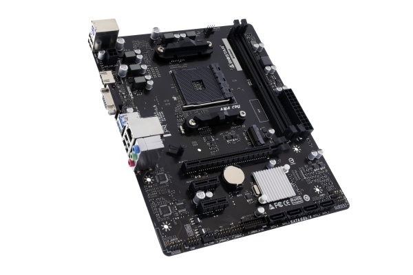 M/B S-AM4: BIOSTAR B550MHP (2*DDR4 4266+МГц, 1*PCIE x16+2*PCIE x1, HDMI/DSub, COM, M2, GLan) купить по самой низкой цене