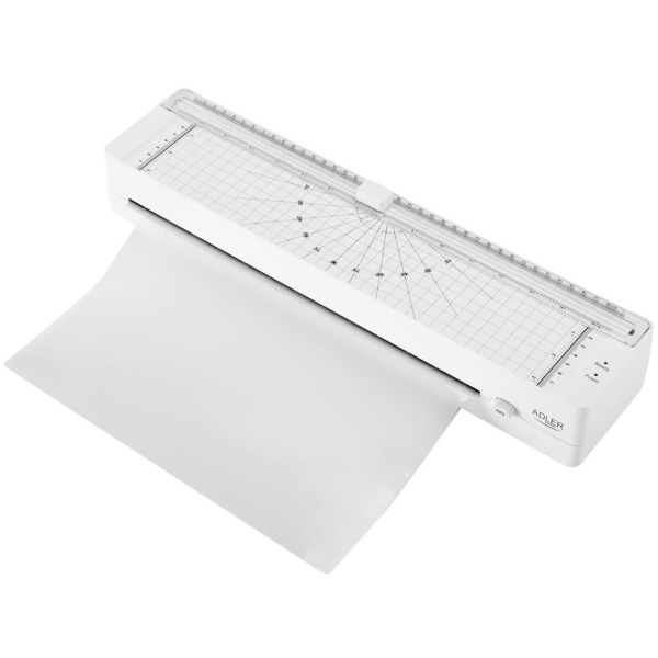 Ламинатор Adler (AD 1042w) White, A3, толщ. пакета 80-125мм, скорость 300мм/мин, для горячего лам-ия, 2 ролика купить по самой низкой цене