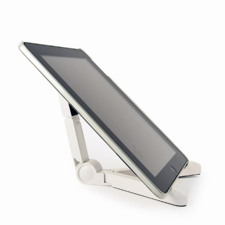 Держатель планшета, iPad, смартфона (TA-TS-01/W) универсальный, складной, белый купить по самой низкой цене