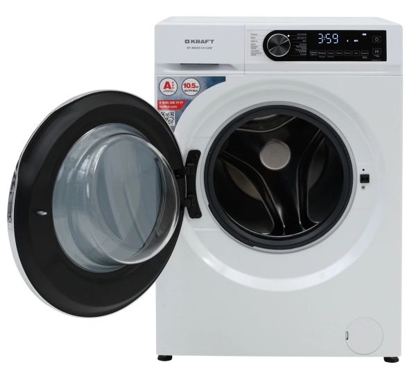 Стиральная машина Kraft KF-MDDS10123W (Инверторный мотор, 10.5кг, 1200об/м, A+++, фронталь.загр) купить по самой низкой цене