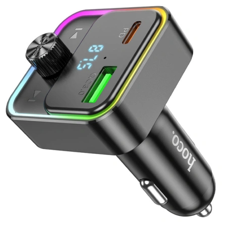 АЗУ FM модулятор Hoco E81 Fantasy 30W (1USB-A/1C) (Black) купить по самой низкой цене