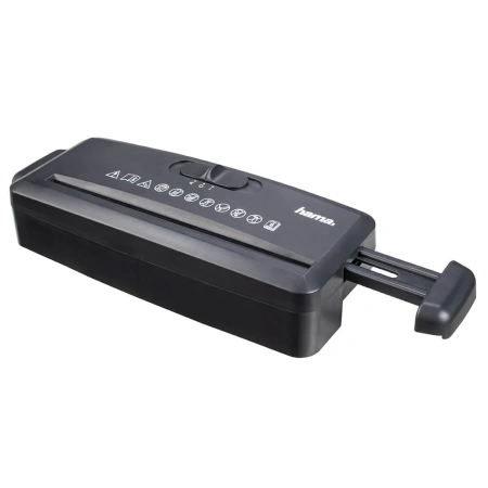 Уничтожитель документов Hama Mini S6 BLACK (50540) 6л. 80гр/м, полоски 8мм, P-1, установл. на стандарт.корзине купить по самой низкой цене