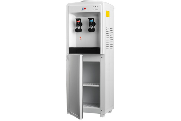 Кулер для воды напольный С&H (CH-V128Fb)  white/black только нагрев, управл. - нажим стаканом купить по самой низкой цене