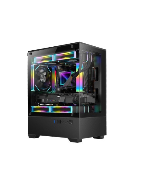 Корпус MiniTower mATX GOLDEN TIGER RAIDER SL-2 Black, вент. 3*120мм ARGB, без бп купить по самой низкой цене