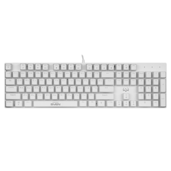 Клавиатура SVEN KB-G9200, USB, RED MECHANICAL SWITCHES, WHITE, подсветка купить по самой низкой цене