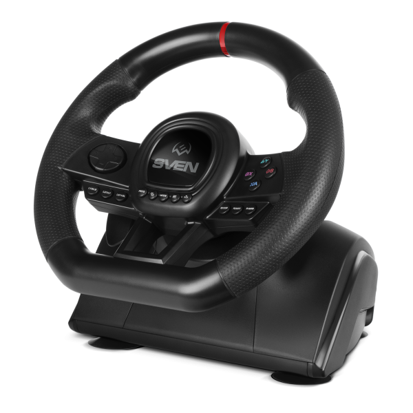 Руль проводной SVEN GC-W650 (10.2' Рул.колесо+2 педали, USB, виброотдача) black купить по самой низкой цене