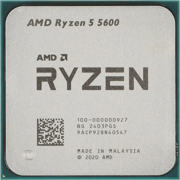 CPU AMD Ryzen 5 5600 TRAY (100-000000927) S-AM4, 3.5Ghz (4.4Ghz max), 32Mb, 6Core, TDP 65Вт купить по самой низкой цене