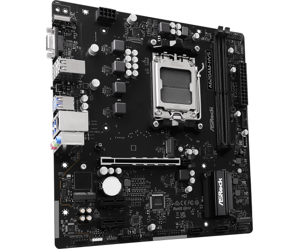 M/B S-AM5: ASROCK A620AM-HVS (2*DDR5 6800+MT/s, 1*PCIEx16+2*PCIEx1, D-Sub/HDMI, M.2, GLan) купить по самой низкой цене